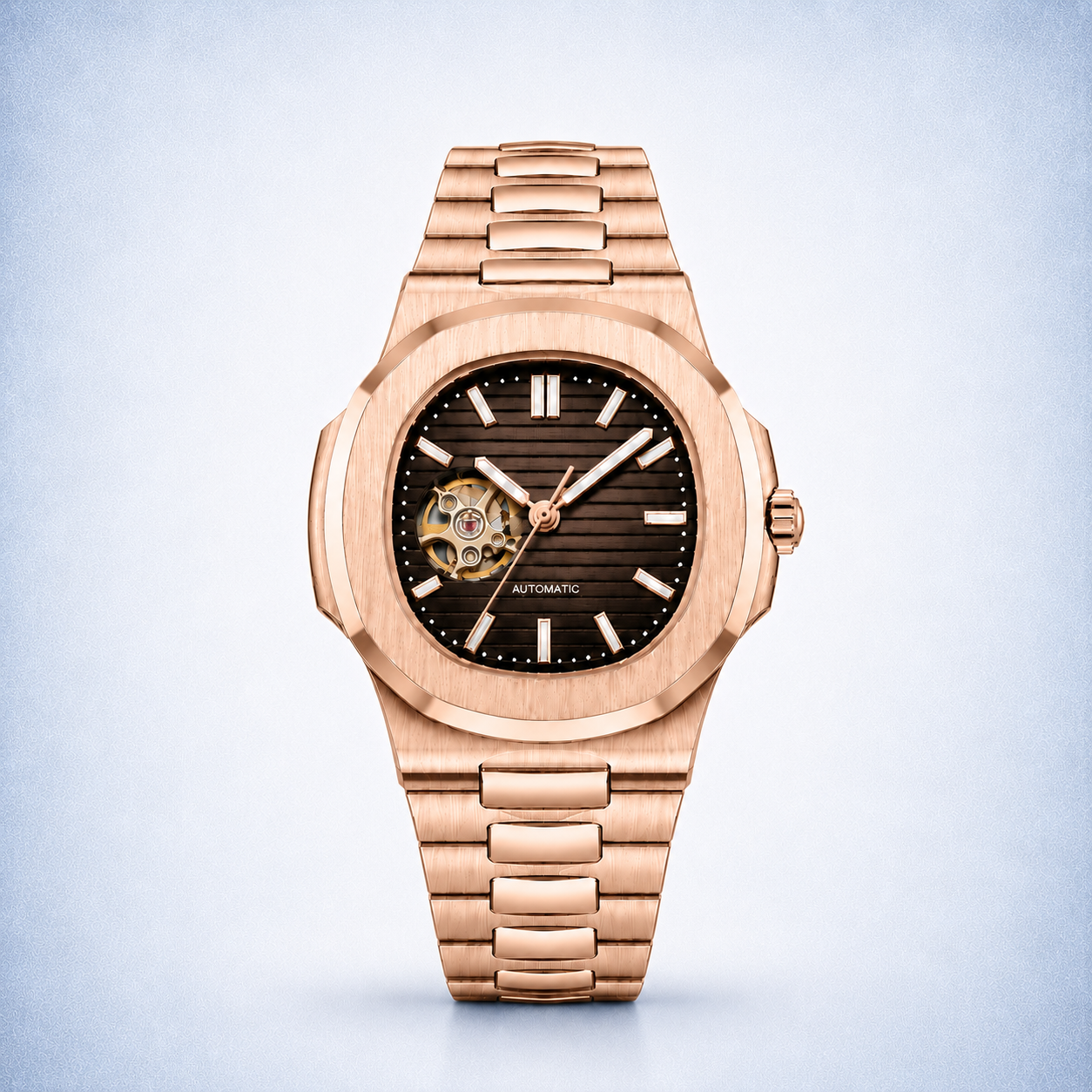 Nautilus Open Heart - Brown & Or Rose