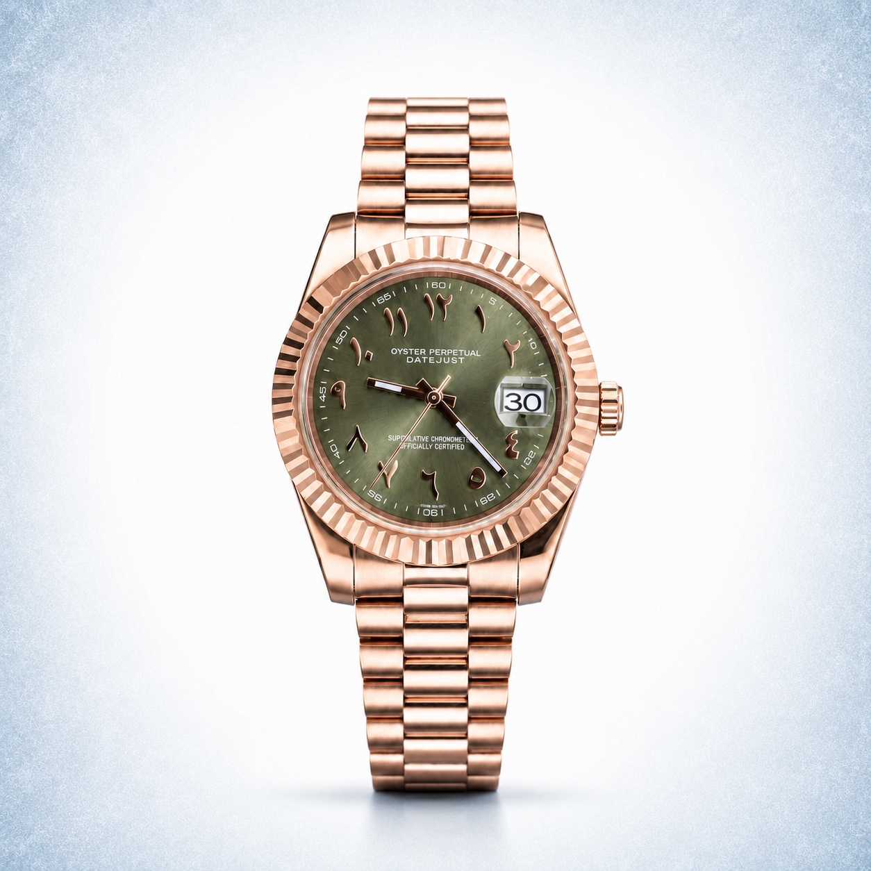Arabic dial - Or rose & Olive