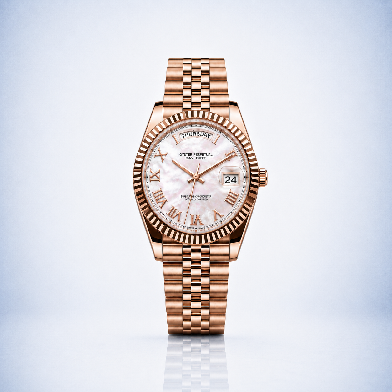 Oyster Perpetual Mother of Pearl - Or rose
